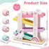 1 4 2 Lehoo Castle Wooden Car Ramp Toys for Year Old Girl Birthday Gifts, Unicorn Montessori Toys for One Year Old