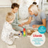 Ulanik Rainbow Balls in Cups, Toddler Montessori Toys for 1+ Year Old Kids, Wooden Matching Game for Learning