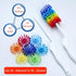 360 Rayhee Bottle Brush Cleaner-Baby Milk Bottle Cleaner Soft Silicone Bottle Brusher / Degree Rotating Long Handle