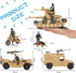 Liberty Imports Military Toys Army Action Combat Zone, 42 Piece Huge Playset with Tanks and Accessories