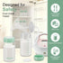 Momcozy 10oz, 4 Pack Natural Baby Bottles, BPA Free Breastmilk Storage Bottle for Breast Milk Cooler & Fridge