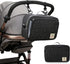 MOMIGO Stylish Baby Stroller Diaper Bag - Versatile Tote for Diapers, Wipes & Toys (Black Floral)