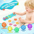 JoiTale Set, Baby Bath Toys, Mould Free Silcone Shape Sorting & Stacking Bath Toy No Hole No Mold Silicone Color