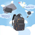 Backpack, 4 1 Pack iniuniu Diaper Bag in kit Large Unisex Baby Bags for Boys Girls, Waterproof Travel Back with Pouch