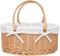 Handwoven Wicker Diaper Caddy Organizer, Multi - functional Baby Diaper Bag for
