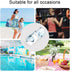 Haskirky 2 Blue Butterflies Watercolor Pcs Cloth Diaper Wet Dry Bags,Waterproof and Washable Bag for Travel Reusable