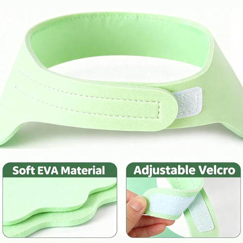 Generic Baby Shower Cap Shield - Adjustable Waterproof Shower Visor for Kids, Soft Baby Hair Washing Shield with Ear