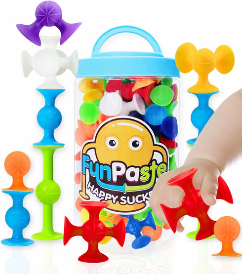 Suction Bath Toys for Baby, 24 Piece Starter Set Suction Cup Toys