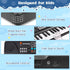 Kids 37 Keys Keyboard Piano for Beginners, Electronic Piano with Microphone Educational Musical Toys for Ages 3-6