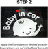 Baby on Board, Baby in Car, Car Window Decal Stickers - 3 Pack