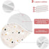 decor gift 4 Pack 22x11in Cotton Large Burp Cloths for Baby Soft and Absorbent? Cute Animal Mallard Duck Star Offwhite