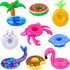9Pcs Doll Swimming Pool Inflatable Float, Flamingos, Donuts, Pineapples, Shells, Crabs, Rabbit Drink Holder