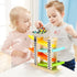 1 2 4 Toddler Toys for Year Old Boy and Girl Gifts Wooden Race Track Car Ramp Racer with Mini Car