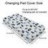 Woodland Bear Snow Forest Changing Pad Cover Watercolor Bear Paws Trees Change Table Pad Cover for Baby Boys Girls Soft Breathable Stretchy Snug Fitted Diaper Changing Mat Sheets 32''x16''