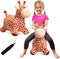 Giraffe Bouncy Horse Toy for Kids 1-3 Years Old, Plush Ride On Bouncy Animal for Indoor Outdoor Hopping, Birthday Gifts