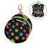PYBUG Paw Print Round Pacifier Storage Case, Polyester & TPU Lined with Hook Buckle, Pacifier Container Box for Baby