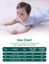 2-Way BABELIO Detachable Zip Sleeves Swaddle Temp-Sensing Baby Transitional Swaddle Arms Up Zipper Sleep Sack Soft Blue