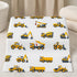 Handywa 2 Pack 28 52 Cotton Fitted Crib Sheets, Construction Trucks and Chevron Print, Fits Standard x in Baby Crib