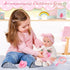 ZNTWEI 12'' Playset 3+ Baby Doll in Gift Box with Pink Cherry Pattern Clothes Accessories,Pacifier,Feeding Bottle.First