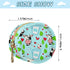 Cartoon Cows Round Pacifier Storage Case with Zipper, Portable Pacifier Case for Travel, Diaper Bag & Purse, Pacifier