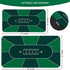 71" x 35" Poker Mat for Table - Smooth Water Repellent Surface, Nonslip Rubber Bottom, Green, Easy to Roll Up