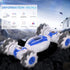 GoolRC RC Stunt Car - 2.4GHz 4WD Remote Control Car, Deformable Off Road Car with 360° Flips (Blue)