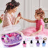 Set 3-12 Golray Kids Nail Polish for Girls, All-in-One Nail Art Kit - Dryer/ Glitter Powder/ False Nails/ Nail Decals/