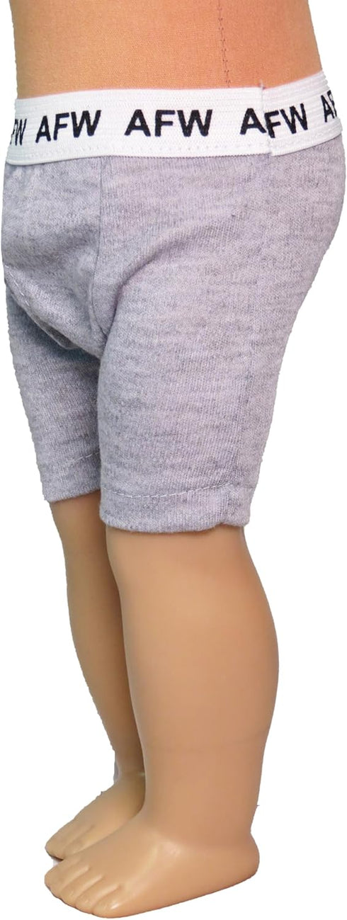 Three Pack Boys Boxers Underwear 3pc for 18-Inch Dolls | Premium Quality & Trendy Design