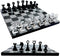 Luxury Travel Chess Set, 10" Portable Chess Game Set with Storage for Adults and Kids, Unique Lucite Board