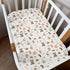 ZoUbqchY 52x28In 2 Pack Camping Animals Baby Crib Sheets for Boy Girl Bear Deer Raccoon Squirrel Bunny Hedgehog Owl