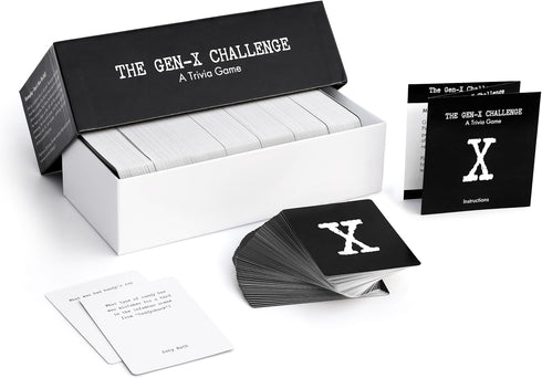 FAFO GAMES 80s 90s 600 The Gen-X Challenge - and Trivia Card Game with Trivia Cards - Pop Culture Trivia Game