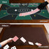 YOMEYOT 70"x35" 10 Poker Table Top Mat Blackjack Poker Mat with Non Slip Rubber Backing and Carry Bag for Home Poker