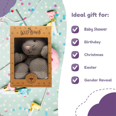 "Cat Stuffed Animals Warmie for Kids - 12 Inch Microwavable Plush Pal with Dried Lavender Aromatherapy"