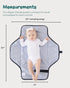 Lily Miles Baby Changing Pad Portable, Diaper Changing Mat with Magnetic Latches, Waterproof Travel Pad for Diaper Bag