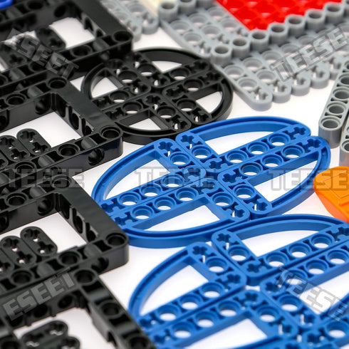 TEESE 282pcs Technic-Beam-Frame-Bricks-Set with Rotor Helicopter Minifigure, Compatible with Technic-Parts