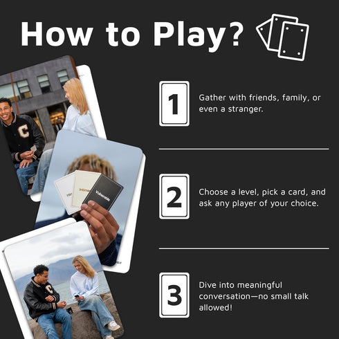 Substance 90 2-6 Card Game - Conversation Cards for Adults, Couples, Friends, Co-Workers, Strangers - Meaningful, Deep