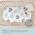 Stretchy Ultra Soft Fitted Bassinet Sheets, 2 Pack Universal Sheets for Rectangle, Oval, or Hourglass Mattresses