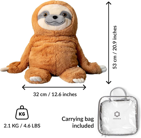 5 Lbs Weighted Stuffed Animal for Anxiety | Calming & Comforting | Weighted Plush Animal Sloth | Anxiety Stuffed