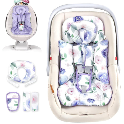 TANOFAR Infant Car Seat Insert with Removable Cushion for Baby Girls, Reversible
