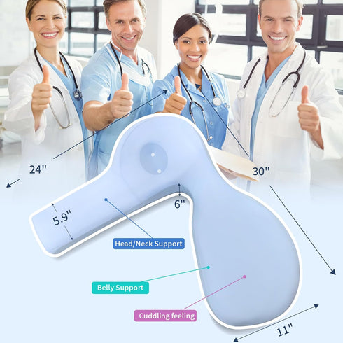 Body Pillows for Adults, Cooling Pregnancy Pillows, Memory Foam Full Body Support Pillows for Support for Belly, HIPS