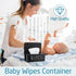 Singhoow 4 Pack Baby Wipes Dispenser Refillable Wipe Holder with Lid Toilet Wipes Container for Bathroom Tissue Paper