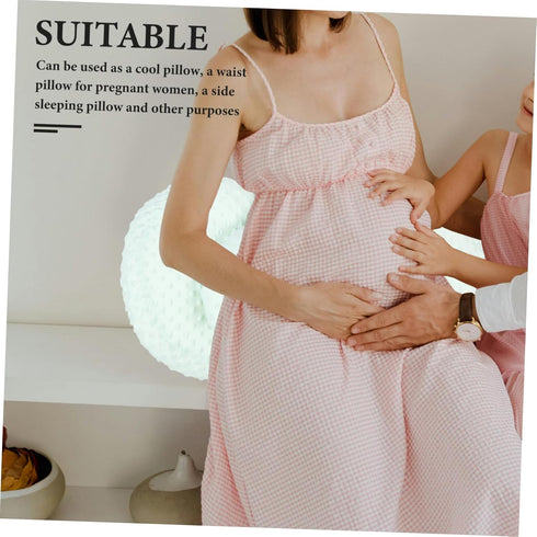 Pregnancy Support Pillow with Cooling Effect Comfortable Waist Cushion for Side Sleeping Maternity Pillow for Pregnant