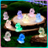 HFAYDZSW 180Pcs Luminous Mini Resin Unicorn Figurines, Glow in The Dark Tiny Unicorn Ornament for Garden, Landscape