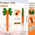 3 (1) Baby Teething Toys Silicone Carrot Rabbit Hollow Teething Tubes -Sensory Chew Toys Over Months - Teether Straws