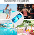 Qilmy 2pcs Sea Shark Wet Dry Bag Waterproof Reusable Baby Cloth Diaper Organizer for Travel, Beach, Stroller, Diapers