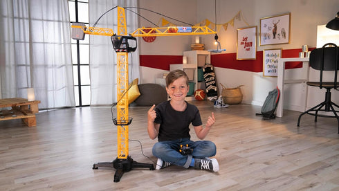 Dickie Toys 40" Giant Crane Playset in Yellow for Kids