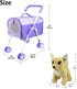 ANIVIA Pet Stroller and Accessories for Kids Ages 3 to 7, 2 Pieces Play Dog Set with 1 Pet Puppy Included