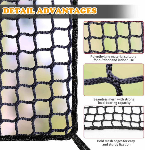 Balcony Netting for Pets, Apartment, Stair, Trampoline, Child Safety Rope Net, Driveway Net for Kids Safety