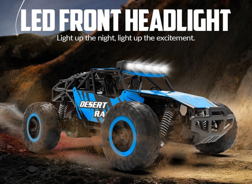 RACENT Remote Control Cars - 1:16 Scale 20kph Fast RC Truck, All Terrain Off-Road Monster Truck for Kids