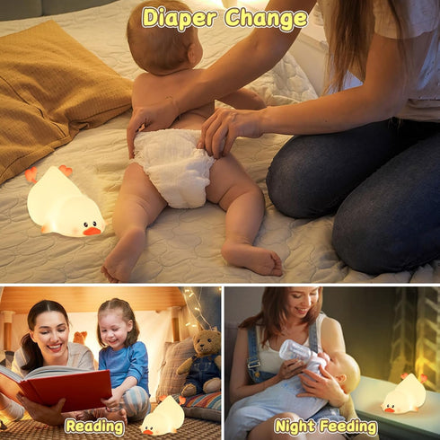 16 Dimmable ZKLiLi Night Light for Kids Lamp, Colors Lamp Cute, Baby Night Lights for Nursery,Silicone Rechargeable